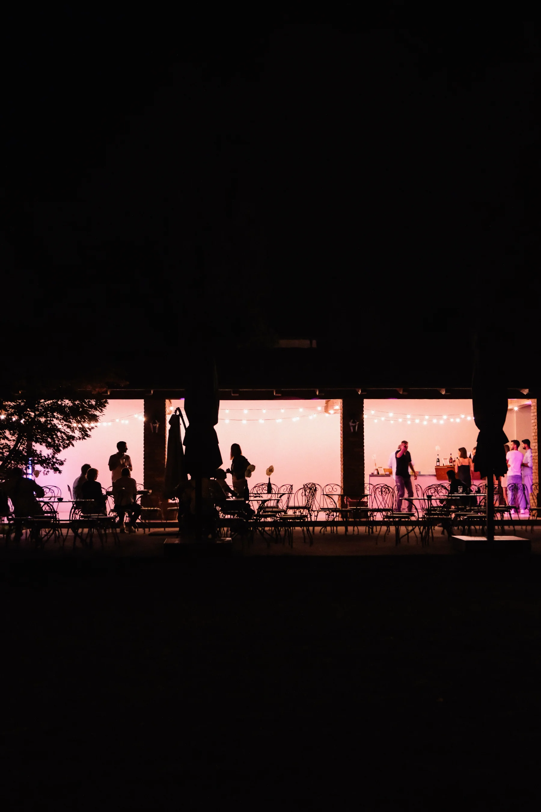 Serata a tema in giardino